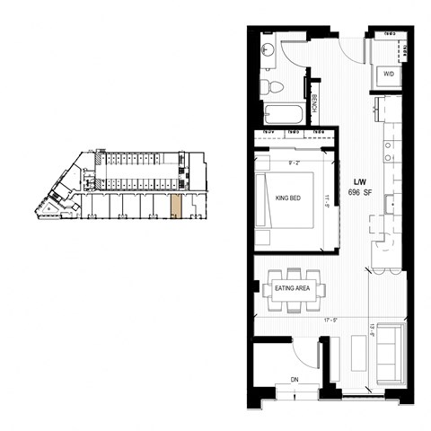 floor plan of upper and lower floors of the modern home